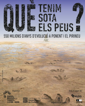 Poster de l'exposició "Què tenim sota els peus?"